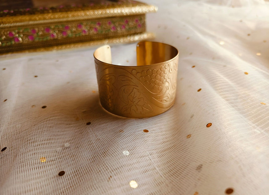 Revathi Screw Wave CZ Adjustable Bracelet!!