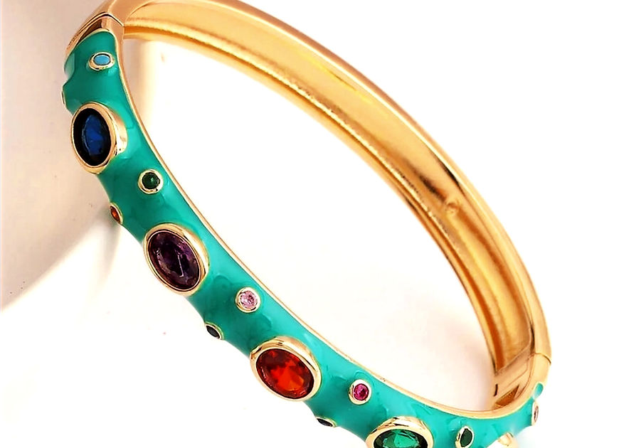 Anagha Enamel Gemstones Openable Kada Bracelet!!!