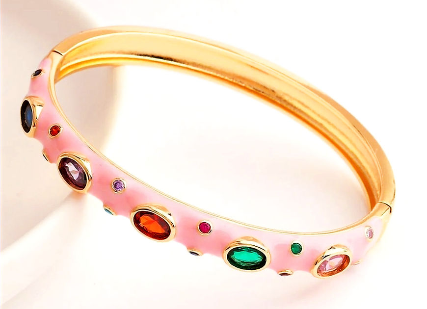 Anagha Enamel Gemstones Openable Kada Bracelet!!!