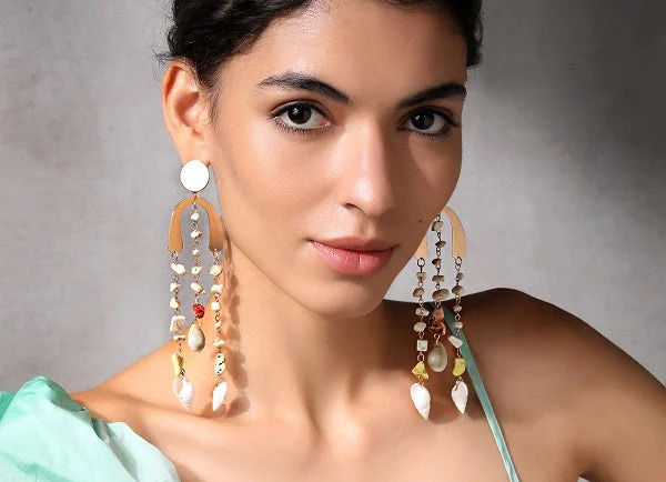 Boho Lines Long Earrings
