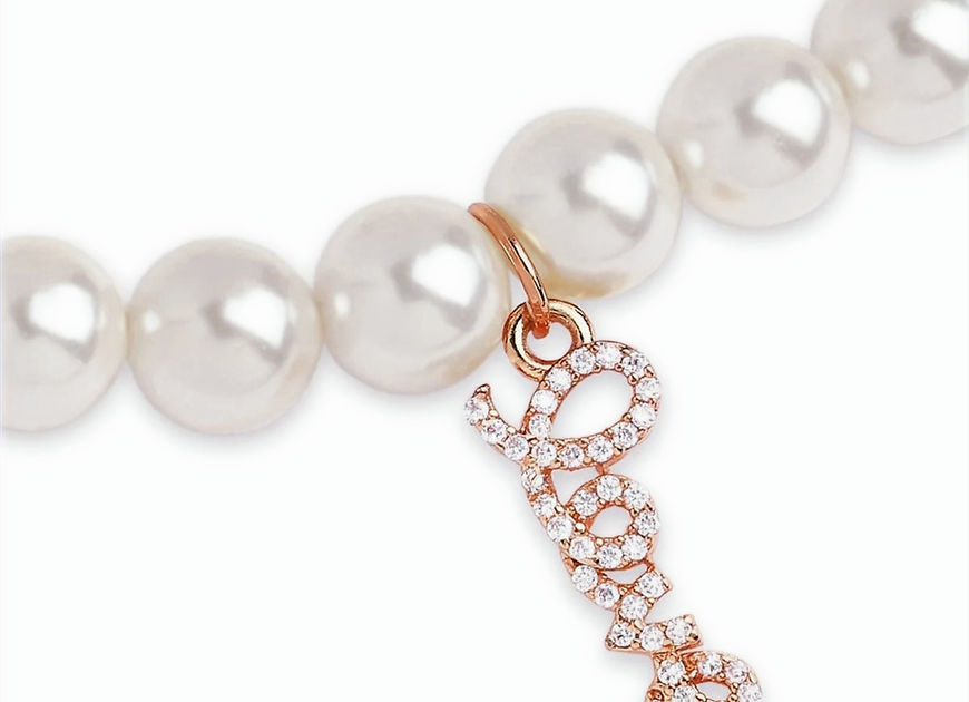 Pearl Embellishment Charm Bracelet!!