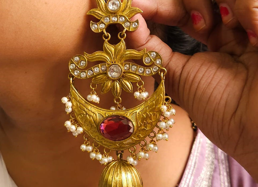 Arinandana Antique Jhumka Earrings