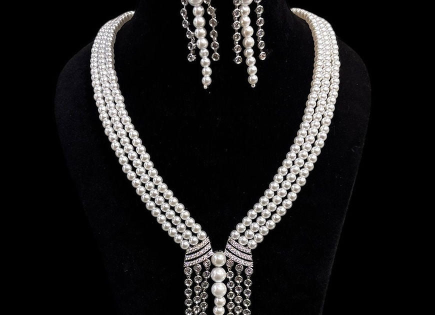 Charu Pearl Necklace with Earrings!!