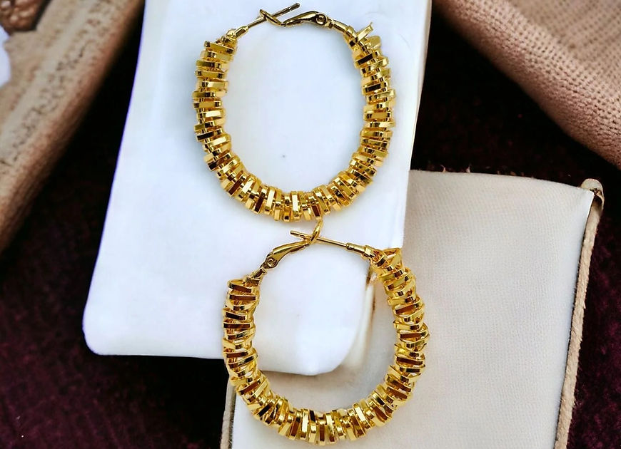 Taisha swirl Hoop Earrings