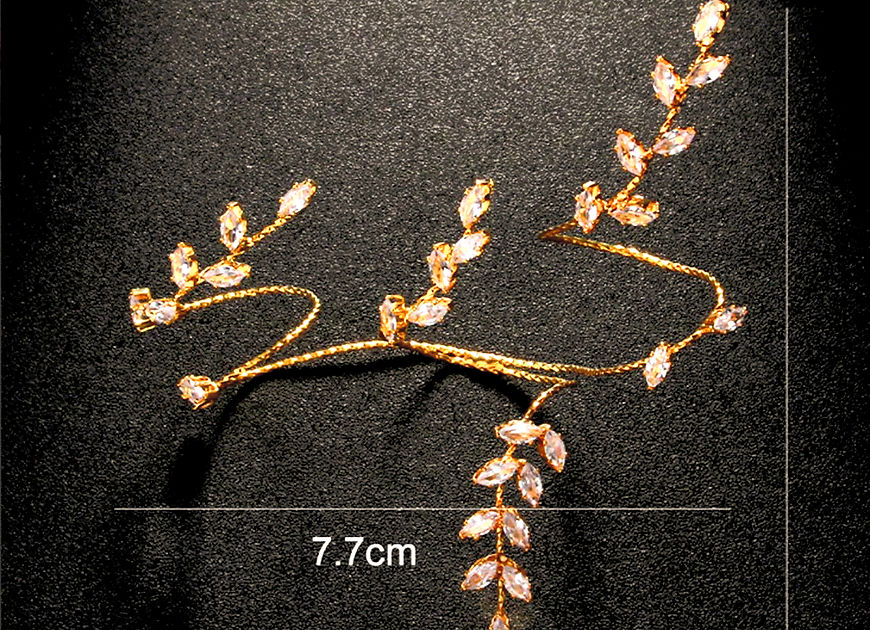 Marquise Leaf CZ  Finger Knuckle Ring!!