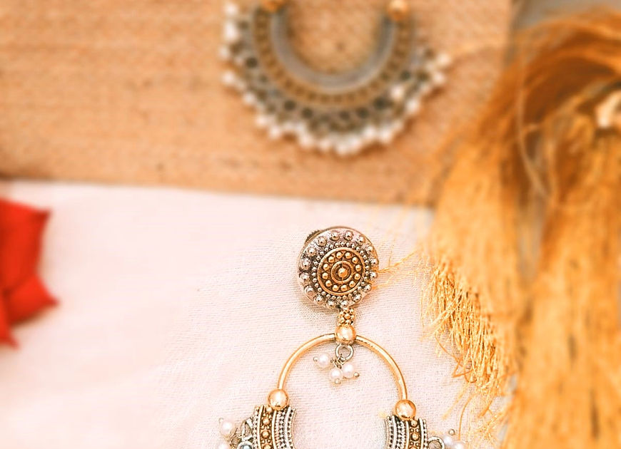 Shalena Dual tone Long Danglers