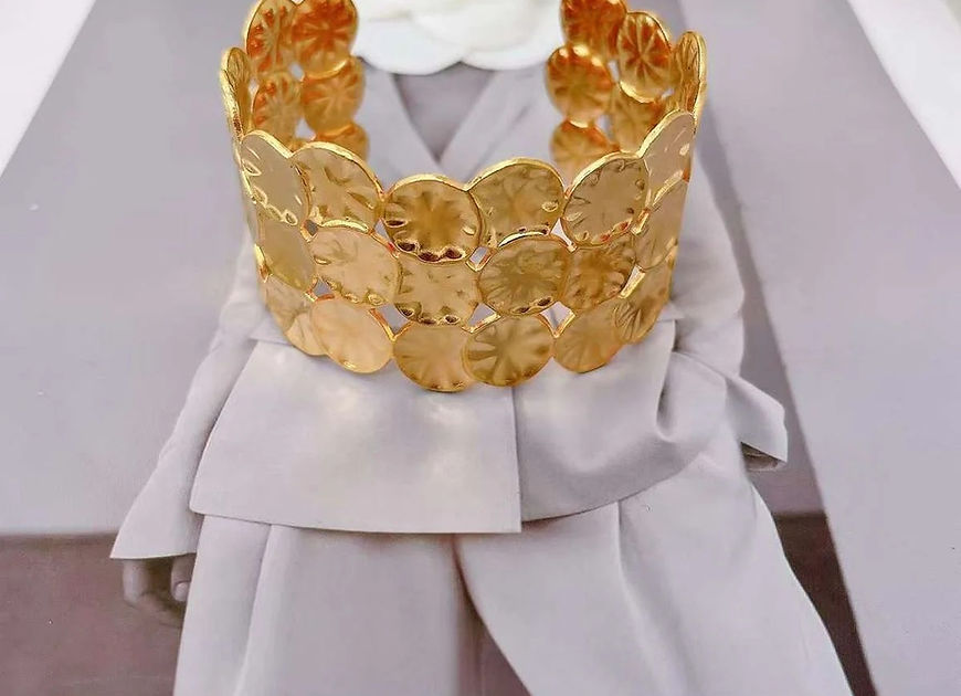 Triple Layer Floral Cuff Bracelet!!