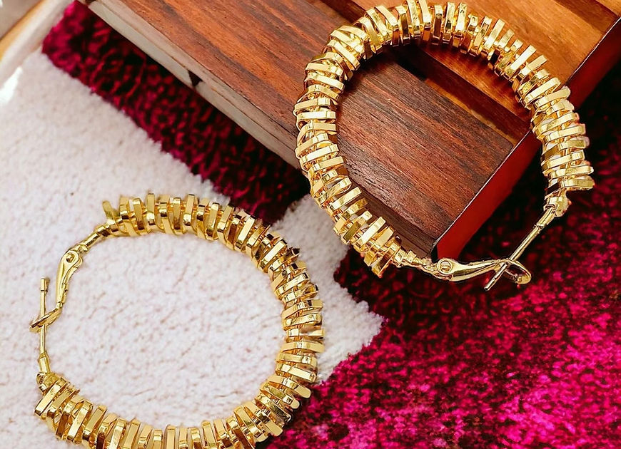 Taisha swirl Hoop Earrings