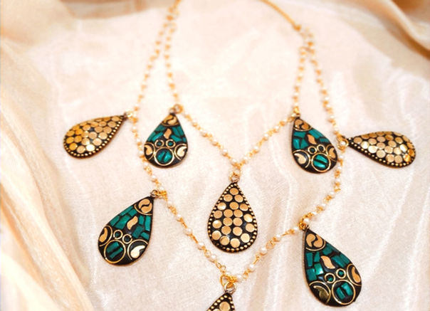 Kanksha Tibetian 2 Layer Pearl Laq Necklace!!