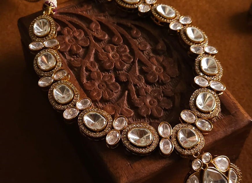 Damayanti Uncut  Polki Kundan Set