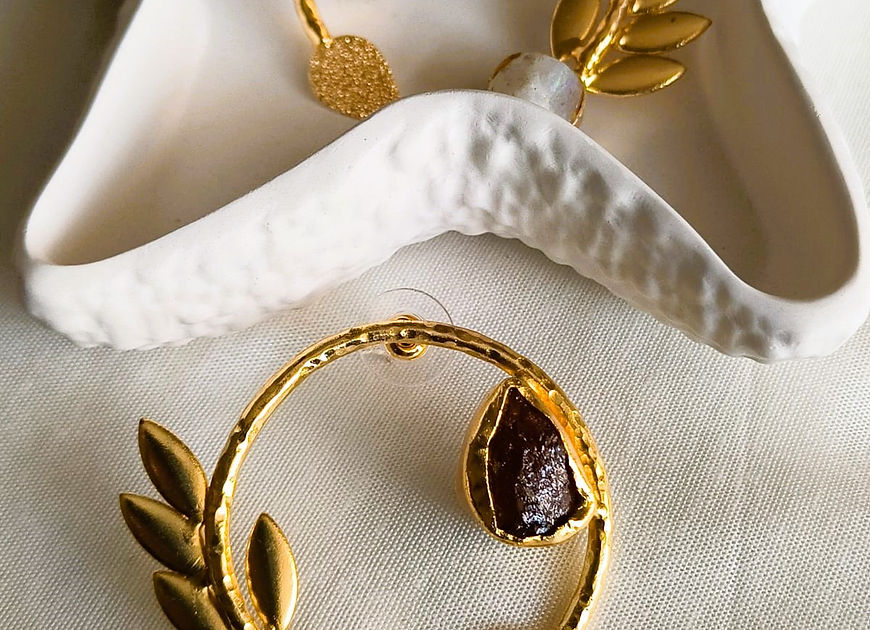 Indhu Natural Stone Earrings!!