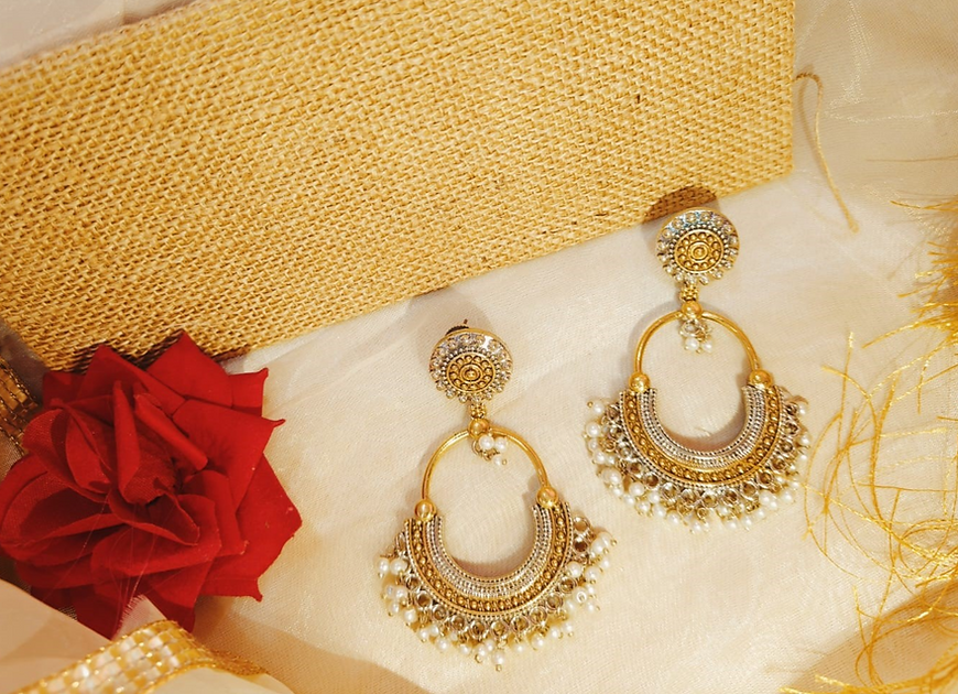 Shalena Dual tone Long Danglers