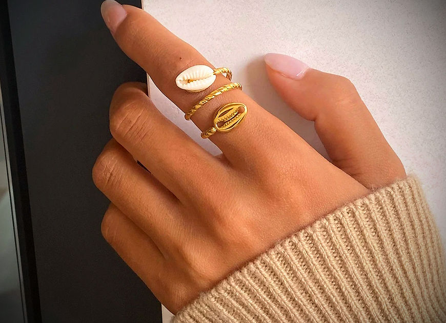 Koshtha Dual Shell Rope Adjustable Ring!!