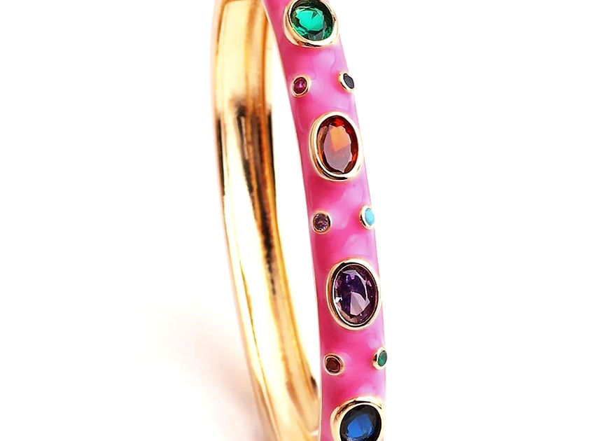 Anagha Enamel Gemstones Openable Kada Bracelet!!!