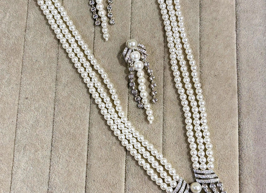 Charu Pearl Necklace with Earrings!!