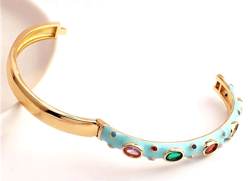 Anagha Enamel Gemstones Openable Kada Bracelet!!!