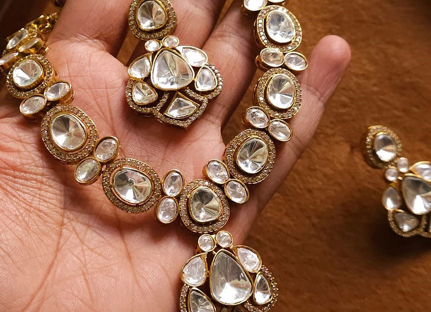 Damayanti Uncut  Polki Kundan Set
