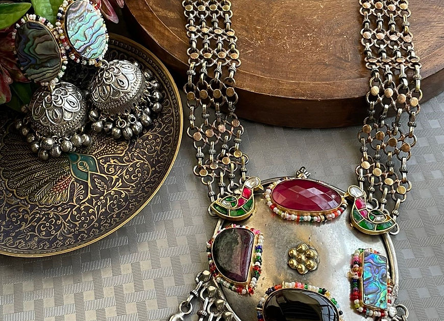 Mithya statement Necklace Set