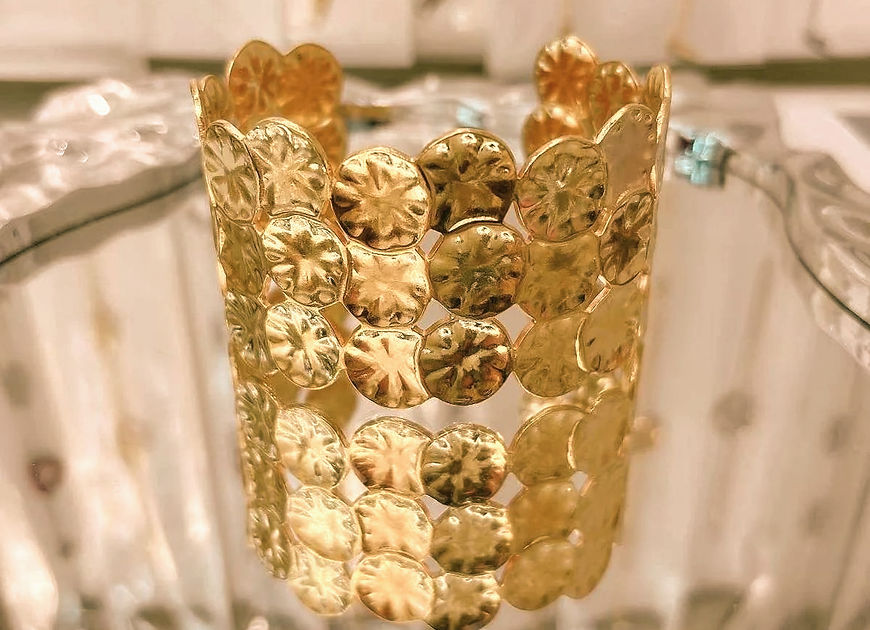 Triple Layer Floral Cuff Bracelet!!