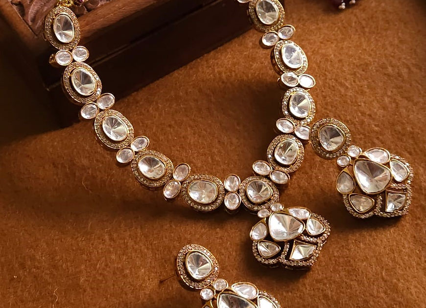 Damayanti Uncut  Polki Kundan Set