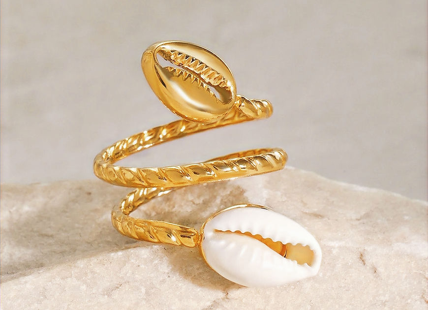 Koshtha Dual Shell Rope Adjustable Ring!!