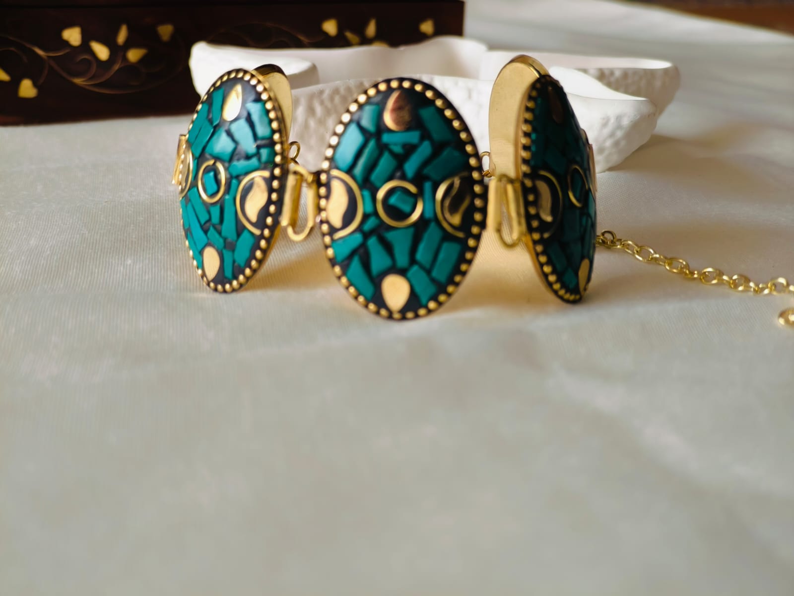 Tibetian Oval Green Bracelets