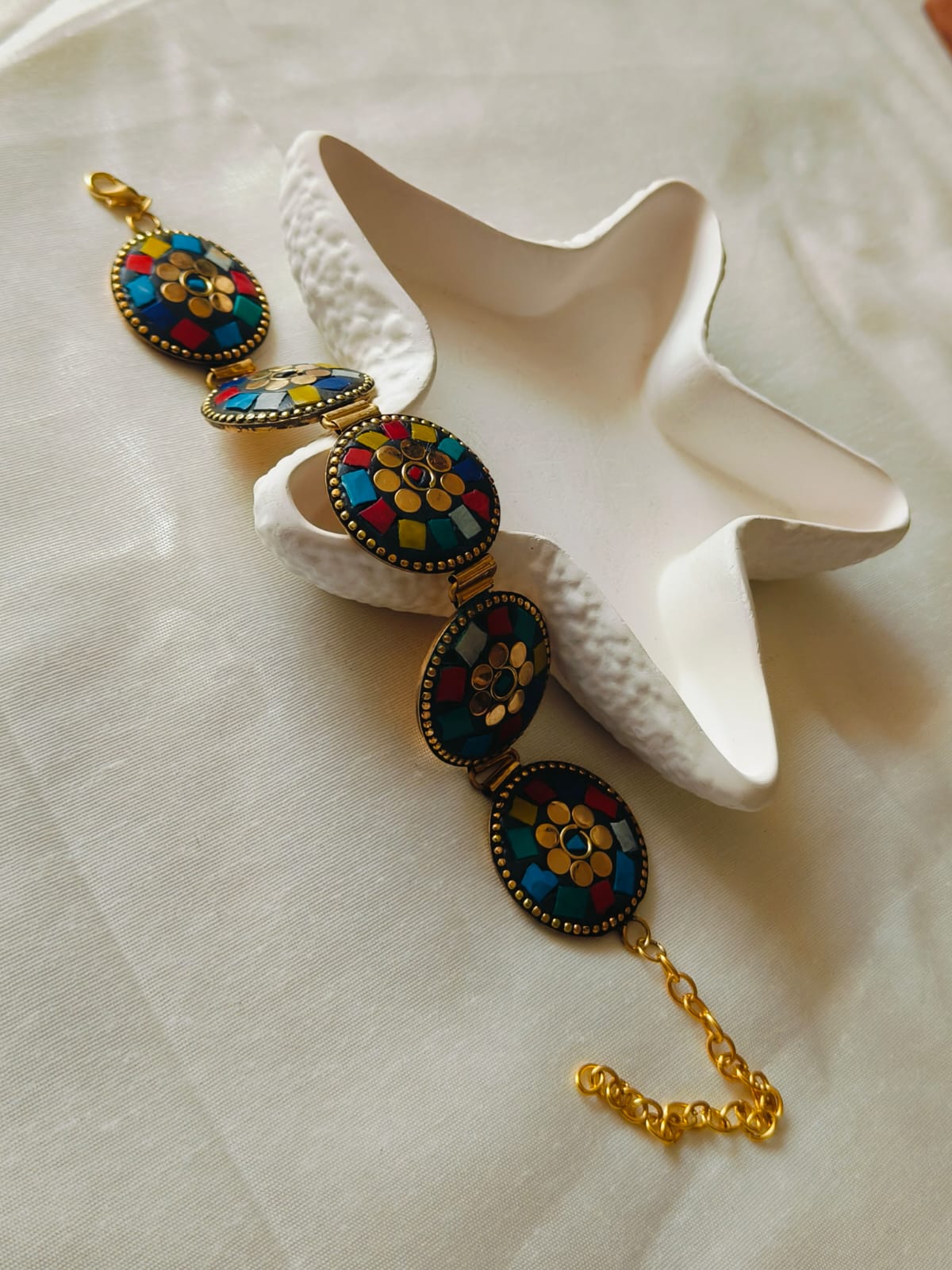 Tibetan Multicolor Round Bracelet